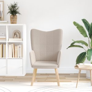 vidaXL Fotel relaksacyjny w jasnoszarym kolorze z tkaniny przypominającej wełnę 3