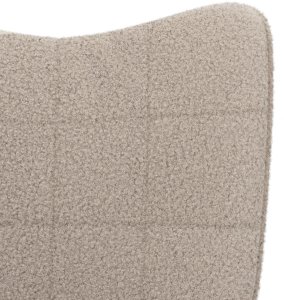 vidaXL Fotel relaksacyjny w jasnoszarym kolorze z tkaniny przypominającej wełnę 7