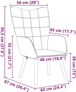 vidaXL Fotel relaksacyjny w jasnoszarym kolorze z tkaniny przypominającej wełnę 8