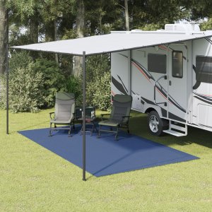 vidaXL Dywan do namiotu  Niebieski 3.5x4 m 1