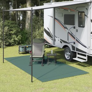 vidaXL Namiot dywanowy Antracyt 4x2 m Zielony Polietylen 5 x 3,5 m 1