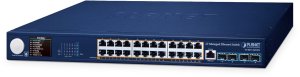 Planet 24-Port PoE+ Managed Switch w/ LCD Screen GS-6311-24P 1