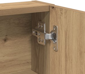vidaXL Toaletka z lustrem i diodami LED w kolorze dębowym 10