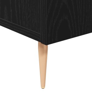 vidaXL Szafka Czarny Dąb 90x34x80 cm z drewna inżynieryjnego 9