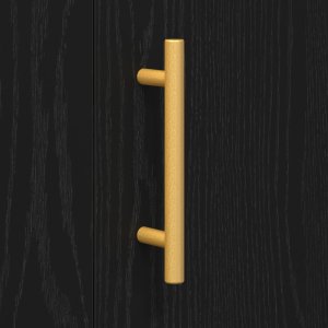 vidaXL Szafka Czarny Dąb 90x34x80 cm z drewna inżynieryjnego 10