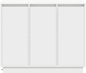 vidaXL Białe sideboard z LED, 90x32x75 cm, z drewna inżynieryjnego 7