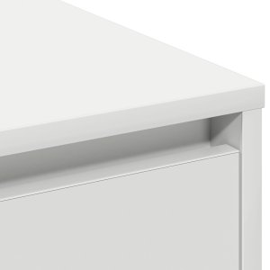vidaXL Białe sideboard z LED, 90x32x75 cm, z drewna inżynieryjnego 10