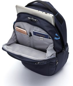Plecak turystyczny antykradzieżowy na laptopa Pacsafe V 26 l - granatowy 7