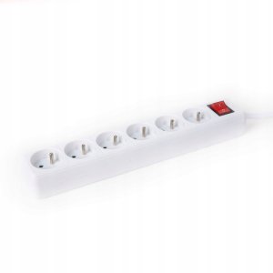 Valueline OMEGA EXTENSION CORD LISTWA ZASILAJĄCA 1,5M 16A 6 SOCKET TYPE E FRENCH WHITE [46083] 2