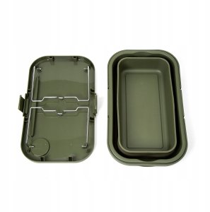 PLATINET CAMPING PICNIC BASKET 47X29X23,5 CM, 16L, FOLDING, WITH 2 IN 1 LID / TABLE GREEN [46139] 3