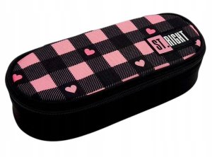 PIORNIK SASZ OWAL 1ZAM 1KLAP STRIGHT PINK CHECKE 1