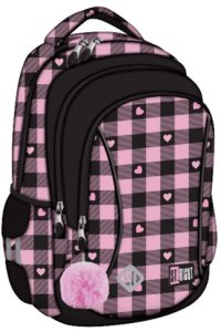 PLECAK 26X39X12 1ZAM 4KIESZ STRIGHT PINK CHECKER 1
