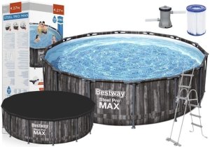 Frame pool BESTWAY Steel Pro Max, gray, 13030 l, 427 x 107 cm, 1