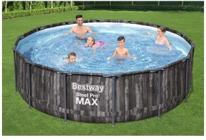 Frame pool BESTWAY Steel Pro Max, gray, 13030 l, 427 x 107 cm, 4