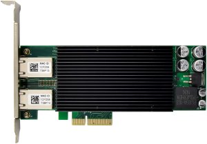 Karta sieciowa InLine ® Dual Gigabit karta sieciowa 2x RJ45 1 Gb/s PCIe x4 PoE+ 5