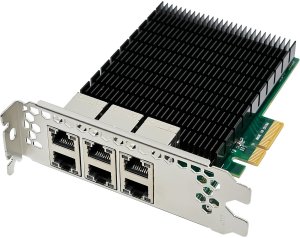 Karta sieciowa InLine ® 6-krotny Gigabit karta sieciowa 6x RJ45 1 Gb/s PCIe x4 3