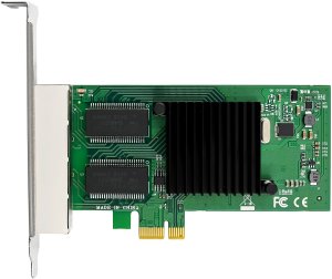 Karta sieciowa InLine ® Quad Gigabit karta sieciowa 4x RJ45 1 Gb/s PCIe x1 6