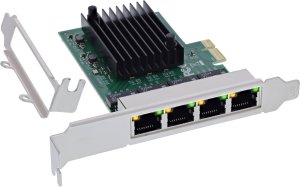 Karta sieciowa InLine ® Quad Gigabit karta sieciowa 4x RJ45 1 Gb/s PCIe x1 2