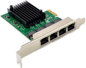 Karta sieciowa InLine ® Quad Gigabit karta sieciowa 4x RJ45 1 Gb/s PCIe x1 3