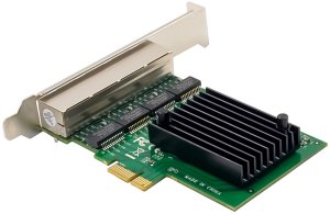 Karta sieciowa InLine ® Quad Gigabit karta sieciowa 4x RJ45 1 Gb/s PCIe x1 4