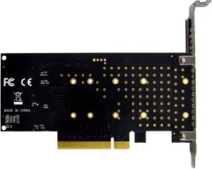 InLine® PCIe Karte zu 2x intern NVMe M.2 Key M – Bifurcation, PCIe x8 5