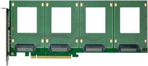 InLine® PCIe Karte zu 4x intern U.2 NVMe SFF-8639 – Bifurcation, PCIe x16 6