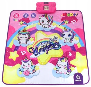 Mata do tańczenia muzyczna Jednorożec Dancing Challenge Partymat 2