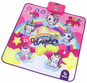 Mata do tańczenia muzyczna Jednorożec Dancing Challenge Partymat 3