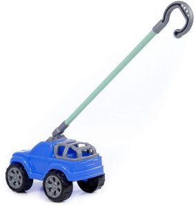Polesie 75014 Samochód do pchania Bobi z rączką niebieski 2