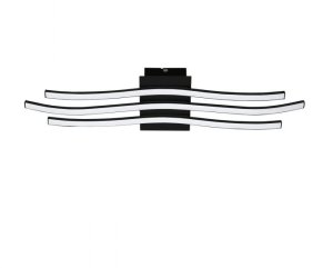 Ceiling LED lamp EGLO RONCADE 1, 21 W, 2800 lm, 3000K, black, 65 x 13 cm 1
