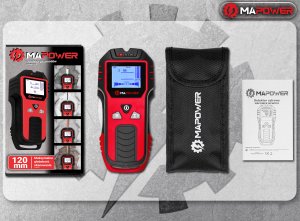 WYKRYWACZ DREWNA METALU PRZEWODÓW KABLI RUR W ŚCIANIE DETEKTOR MAPOWER 7