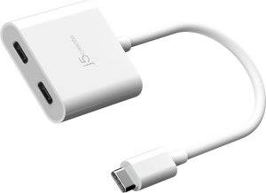 j5create JCA164 0,1 m USB Type-C Biały 1
