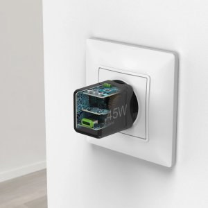 Hama 00201987 ładowarka do urządzeń przenośnych Laptop, Smartfon, Tablet Czarny Prąd przemienny Szybkie ładowanie Wewnętrzna 12