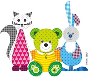 MALTEX - MIĘKKA NAKŁADKA SMERFY RÓŻOWE 2