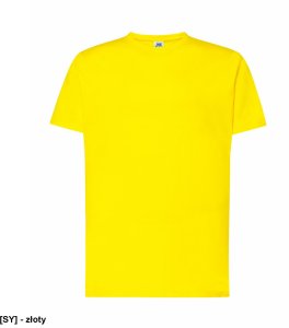 T-shirt JHK TSRA 150 - męski z krótkim rękawem wzmocniony lycrą ściągacz, 100% bawełna, 155-160g - złoty 5XL 1