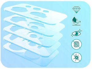 3-PAK Szkło Na Aparat Do Realme GT 2 Pro (Hartowane, Ochronne, Na Obiektyw) 5