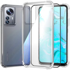 ETUI PANCERNE DO XIAOMI 12 LITE | CASE SILIKON SLIM ANTI SHOCK   SZKŁO 9H 1