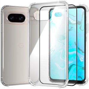 ETUI PANCERNE DO GOOGLE PIXEL 8 | CASE SILIKON SLIM ANTI SHOCK   SZKŁO 9H 1