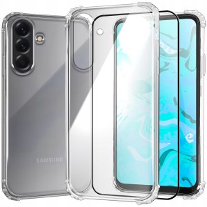 ETUI PANCERNE DO SAMSUNG GALAXY A56 5G | CASE SILIKON ANTI SHOCK   SZKŁO 9H 1