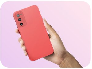 Etui do Samsung Galaxy S20 FE (Silikonowe, Osłona Kamery, Czerwone)   Szkło 5