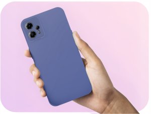 Etui do Motorola Moto G13 / G23 (Osłona Kamery, Granatowe, Plecki)   Szkło 5