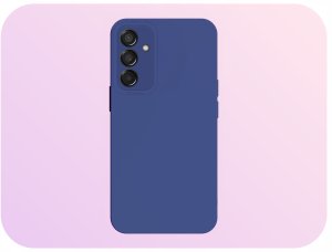 Hello Case Etui do Samsung Galaxy M15 (Osłona Kamery, Granatowe, Ochronne)   Szkło 9H 2