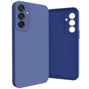Hello Case Etui do Samsung Galaxy M15 (Osłona Kamery, Granatowe, Ochronne)   Szkło 9H 6