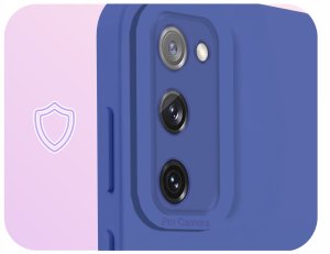 Etui do Samsung Galaxy S20 FE (Osłona Kamery, Granatowe, Ochronne)   Szkło 3