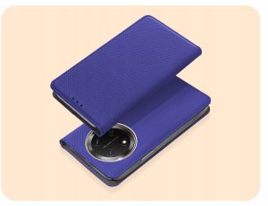 Hello Case ETUI Z KLAPKĄ DO HONOR MAGIC7 LITE GRANATOWE ZAMYKANE MAGNETYCZNE KABURA 2