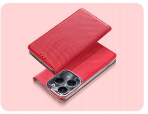 Hello Case ETUI Z KLAPKĄ DO INFINIX HOT 40 PRO CZERWONE ZAMYKANE MAGNETYCZNE KABURA 2