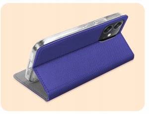 Hello Case ETUI Z KLAPKĄ DO OPPO A40 GRANATOWE ZAMYKANE MAGNETYCZNE KABURA CASE PLECKI 5
