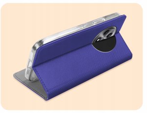 ETUI Z KLAPKĄ DO OPPO RENO12 F 4G / 5G / FS 4G / 5G GRANATOWE MAGNETYCZNE 5