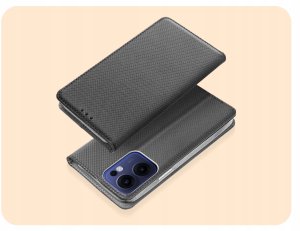 Hello Case ETUI Z KLAPKĄ DO OPPO RENO13F 4G / 5G CZARNE ZAMYKANE MAGNETYCZNE KABURA 2
