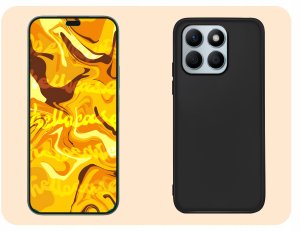 Etui do Honor X8b (Czarne, Matowe, Obudowa, Slim, Silikon, Case, Plecki) 4